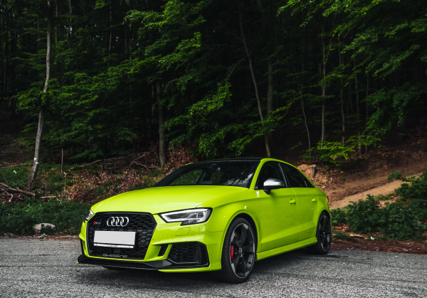 Green Audi RS 4 Sports Car